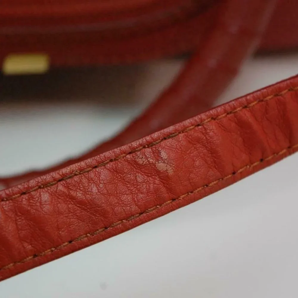 Auth Chloe Marcie Medium Shoulder Bag Leather Maple